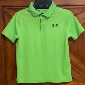 Under Armour Performance Polo, YSM, Lime Green